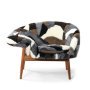 Fried Egg Sheepskin fauteuil Patchwork