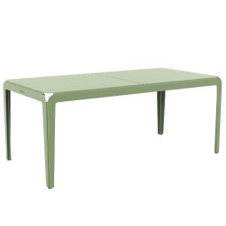 Bended tuintafel 180x90 Pale green