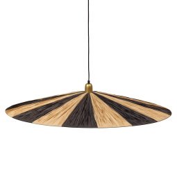 Loic hanglamp zwart/naturel