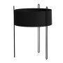 Pidestall plantenbak large black