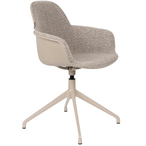 Albert Kuip Swivel stoel met armleuning taupe