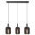 Rafal cluster 3 hanglamp lineair grijs