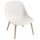 Fiber Lounge chair met houten onderstel wit