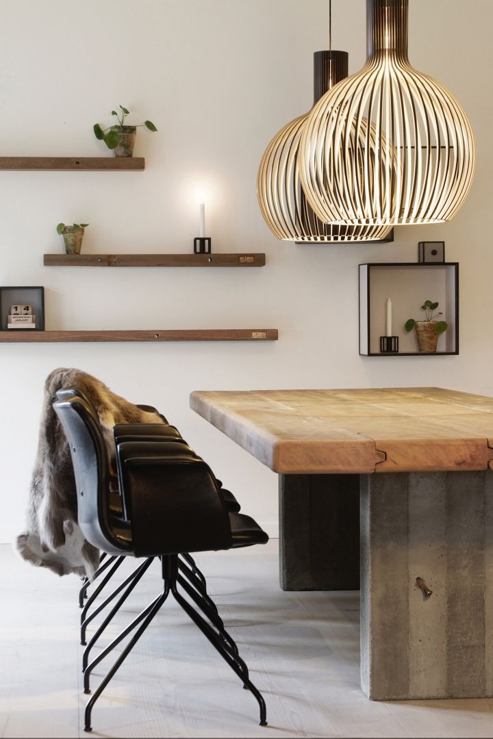 Woonkamer Woonkamer inspiratiefoto met Secto Design Hanglampen