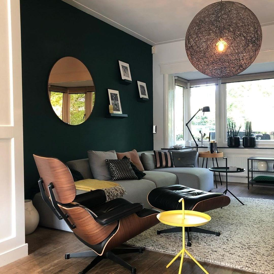 Woonkamer Woonkamer inspiratiefoto met Vitra Magazijnopruiming