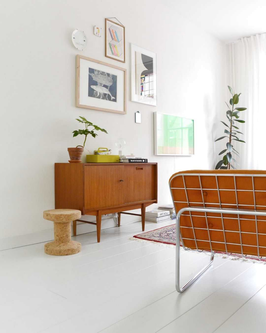 Woonkamer Woonkamer inspiratiefoto met Vitra Cadeau Man