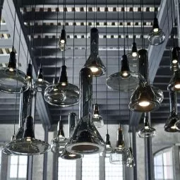 Shadows Tall hanglamp Ø18.9 rookgrijs - zwart eiken