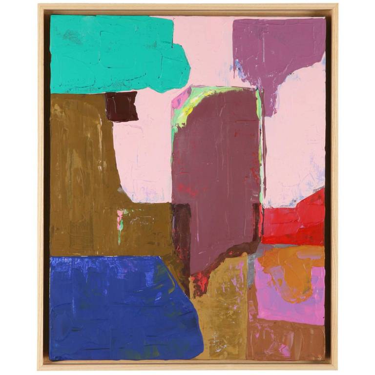 Rubriek element actrice HKliving Abstract Multicolor schilderij 43x53 | Flinders
