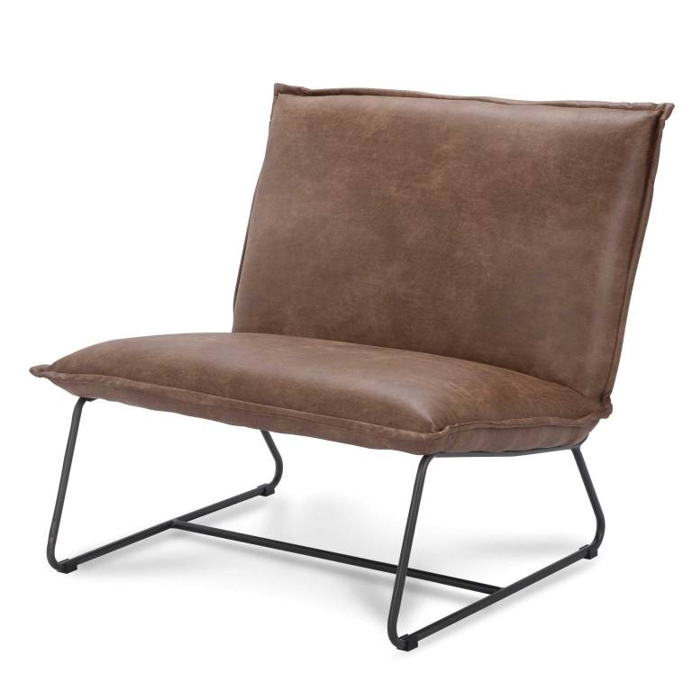 film Ondeugd plan Livingstone Design Chobe 1,5-zits fauteuil Rawhide Cognac | Flinders