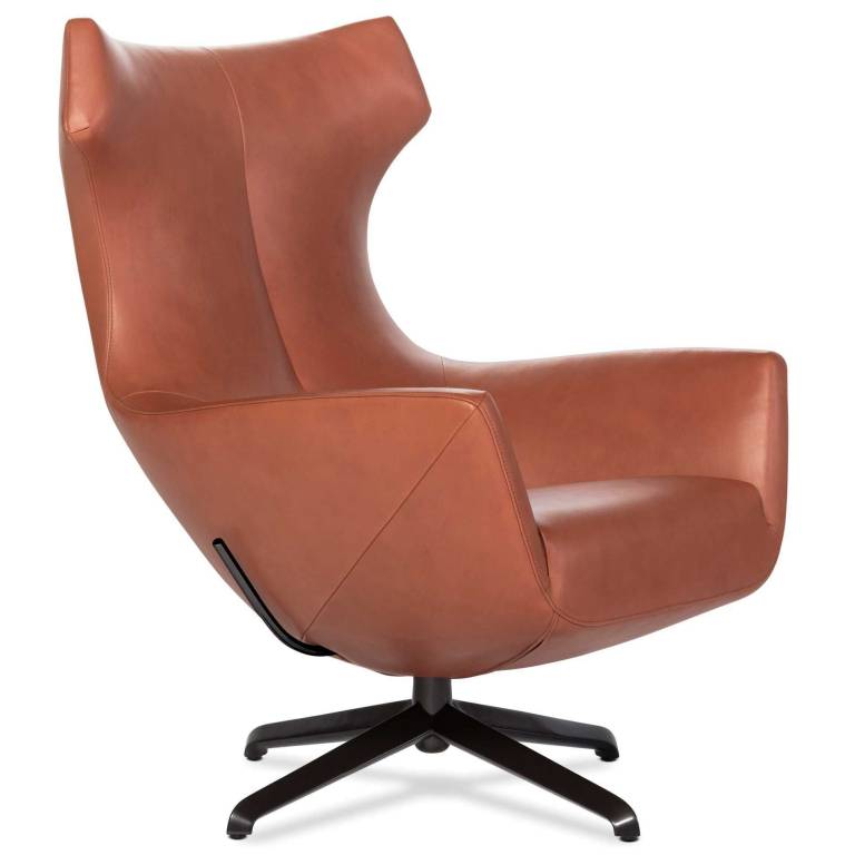 plein Middellandse Zee voorspelling Design on Stock Nosto fauteuil Cognac, leersoort Cera 2850 | Flinders