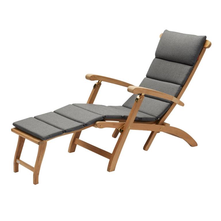 Shipley Binnenshuis Hub Skagerak Kussen voor Steamer Deck Chair ligstoel Charcoal | Flinders