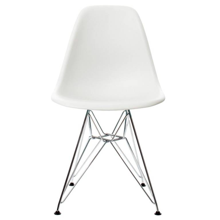 Eames DSR stoel verchroomd onderstel, | Flinders