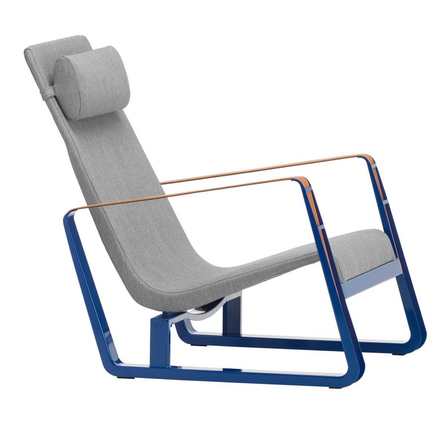 expositie formaat Vakantie Vitra Cité fauteuil tress pebble melange, prouve bleu marcoule | Flinders