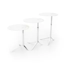 Little Friend verstelbare bijzettafel met fineer tafelblad eiken 45
