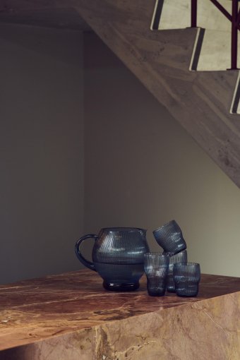 Pum glas set van 2 paars