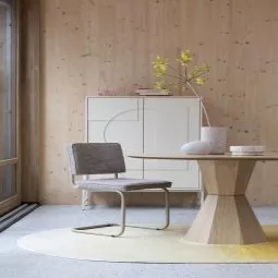 Ridge soft eetkamerstoel monochroom zwart